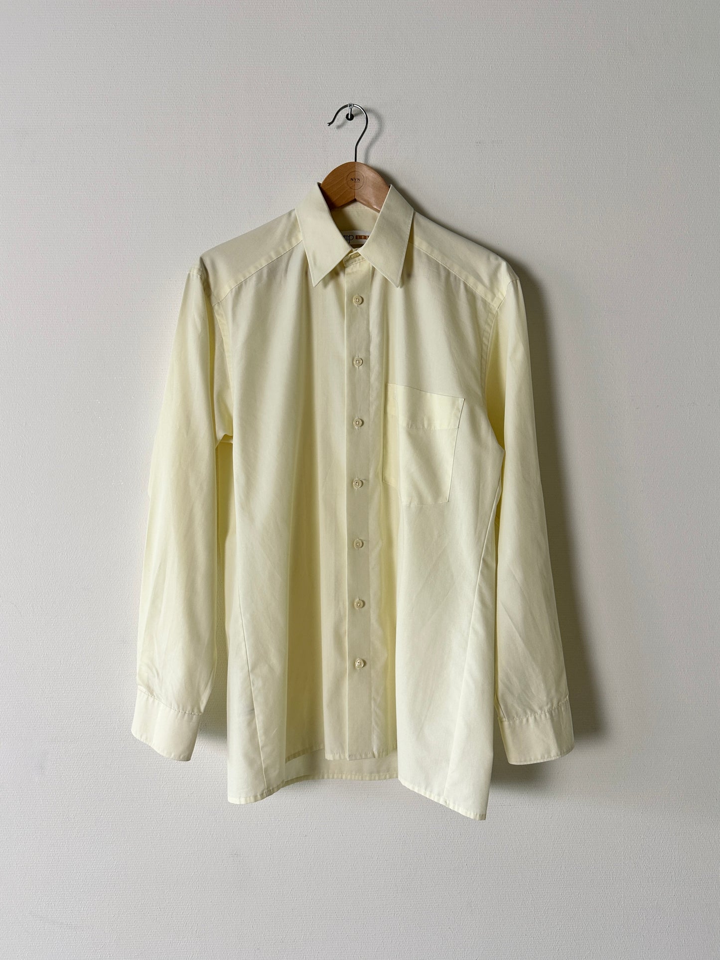 Oversized cotton shirt | Soft citrus