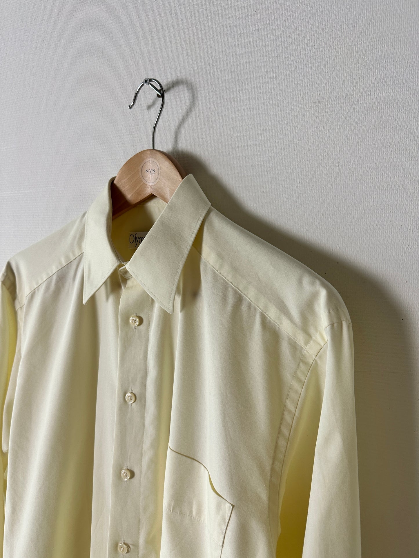 Oversized cotton shirt | Soft citrus