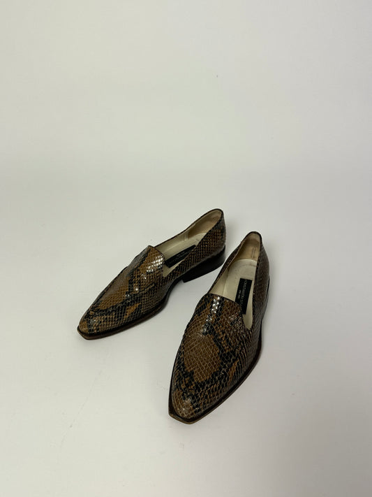 Leather loafers | Snake
