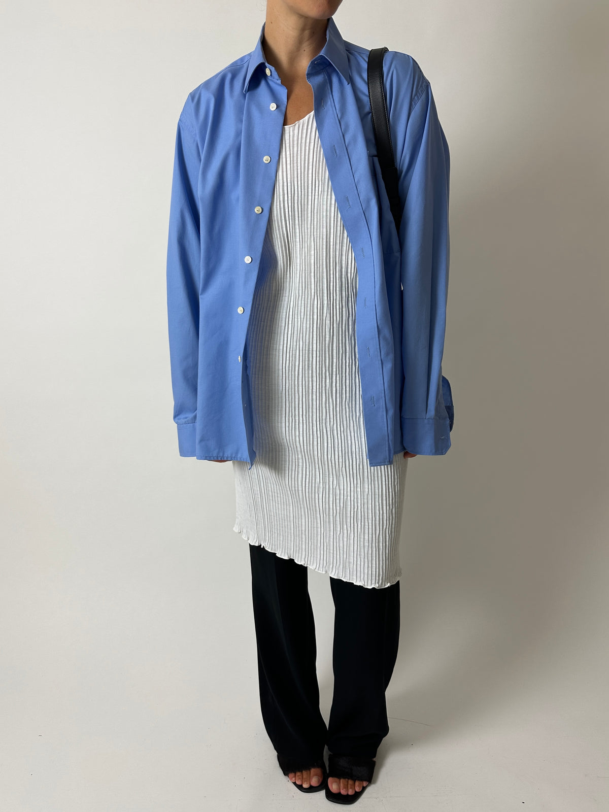 Relaxed cotton shirt | Light Blue