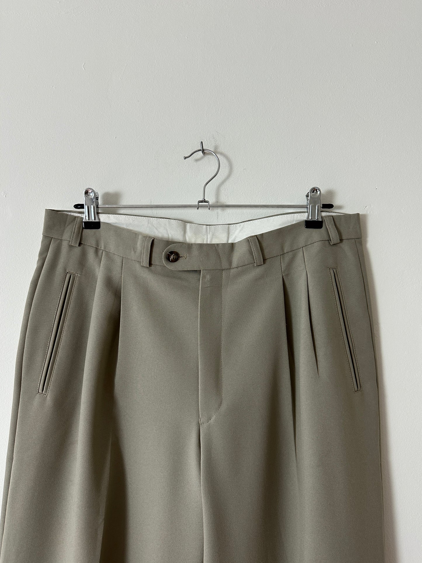 Tailored trousers | Green / Grey