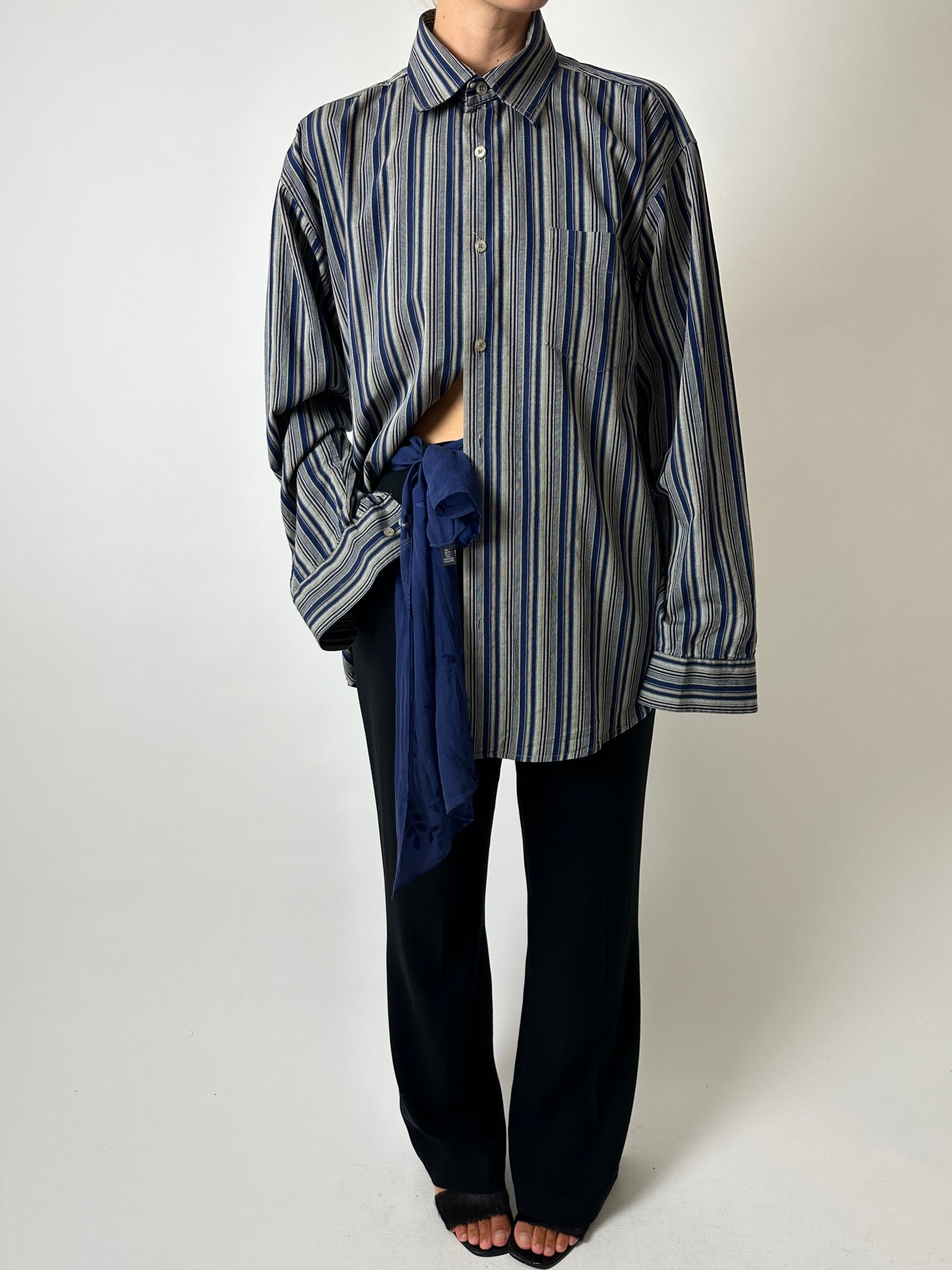 Sheer scarf | Navy