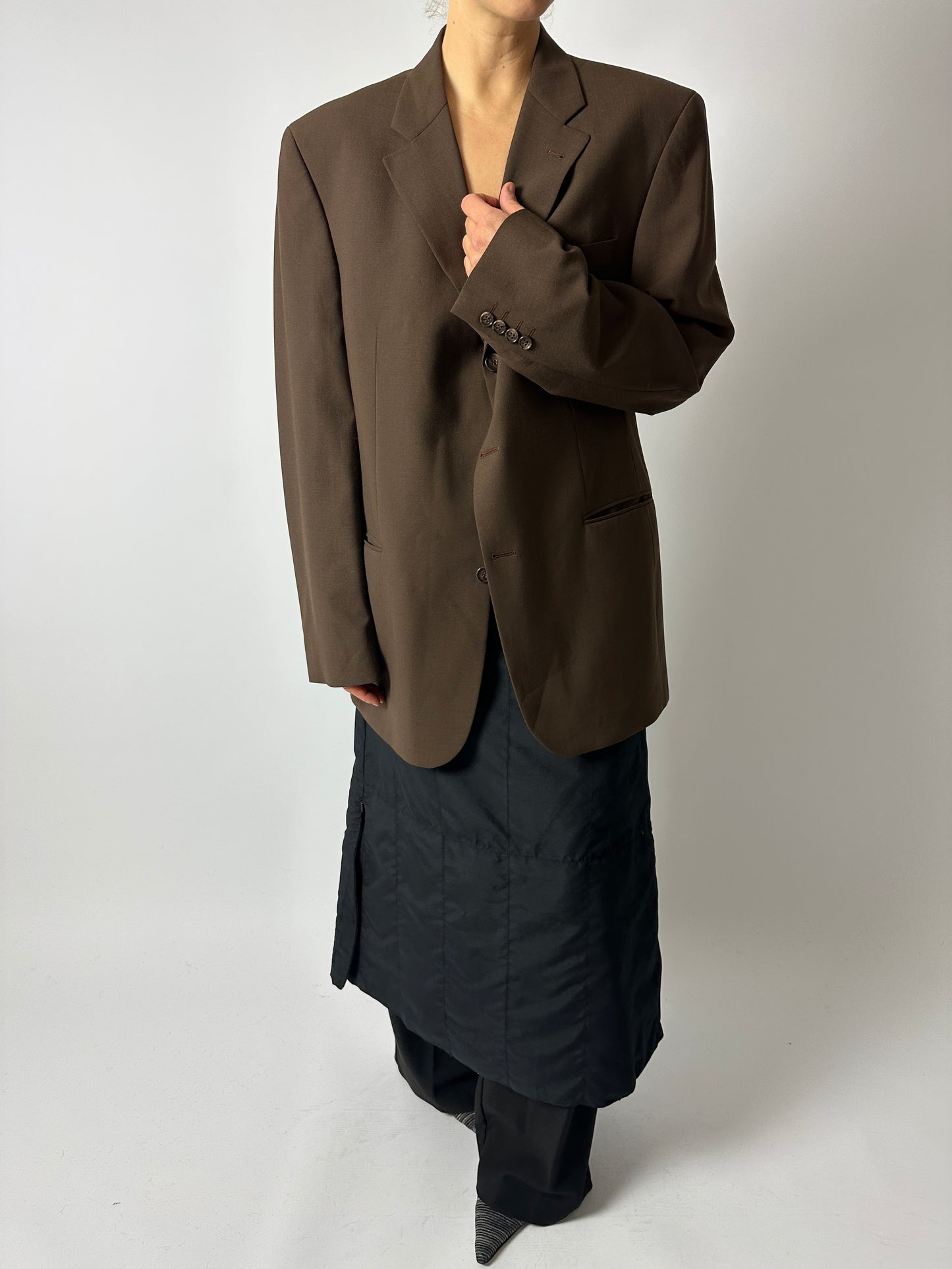 Long skirt | Night Black