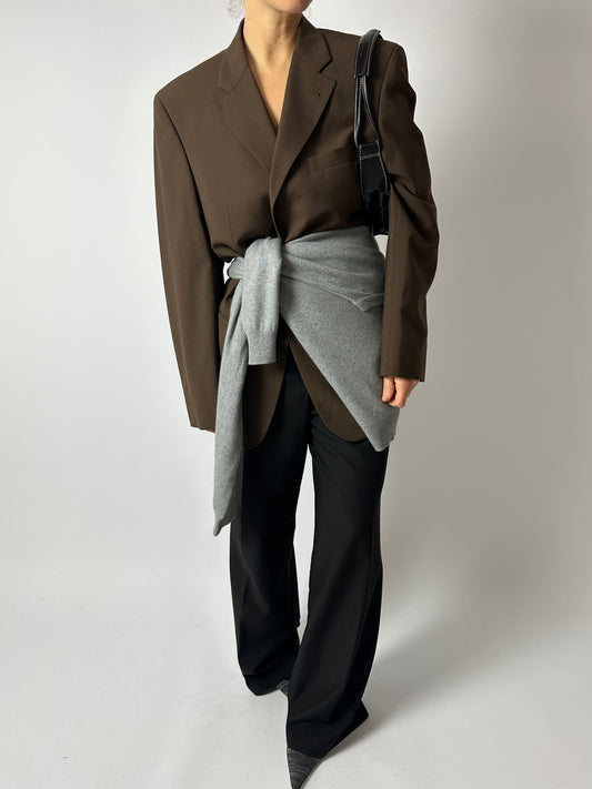 Relaxed blazer | Dark Brown
