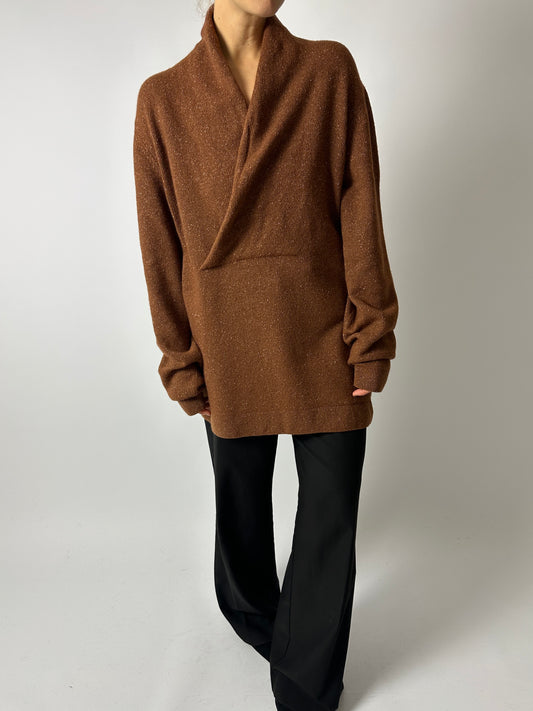 Hugo Boss wool sweater | Chestnut