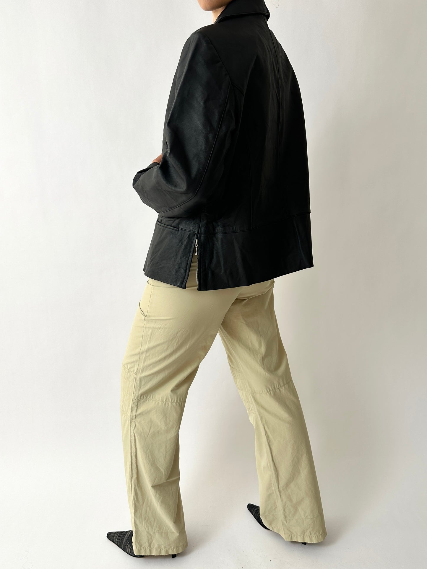 Flared trousers | Soft ecru