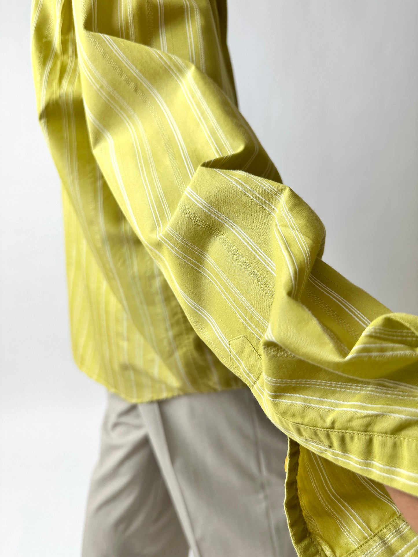 Striped shirt | Citrus / White