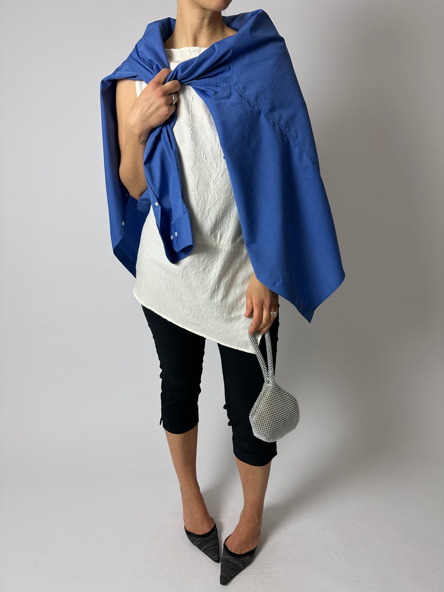Relaxed cotton shirt | Blue