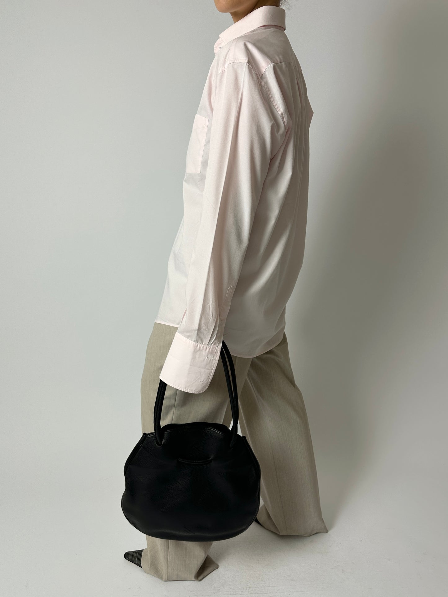 Tailored cotton shirt | Soft Pink