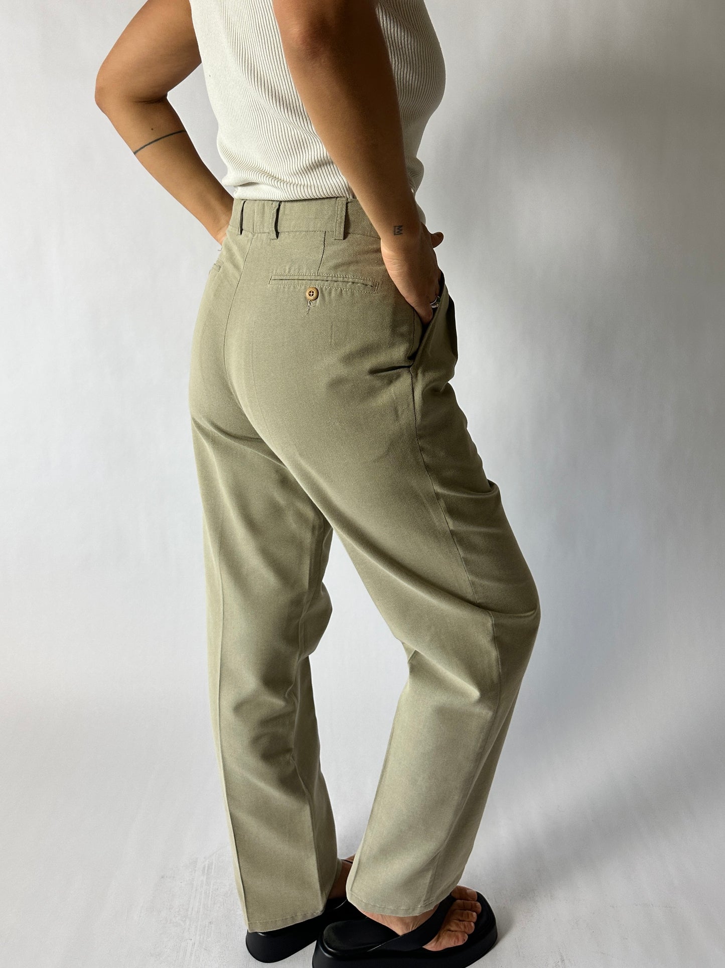 Tailored trousers | Soft beige