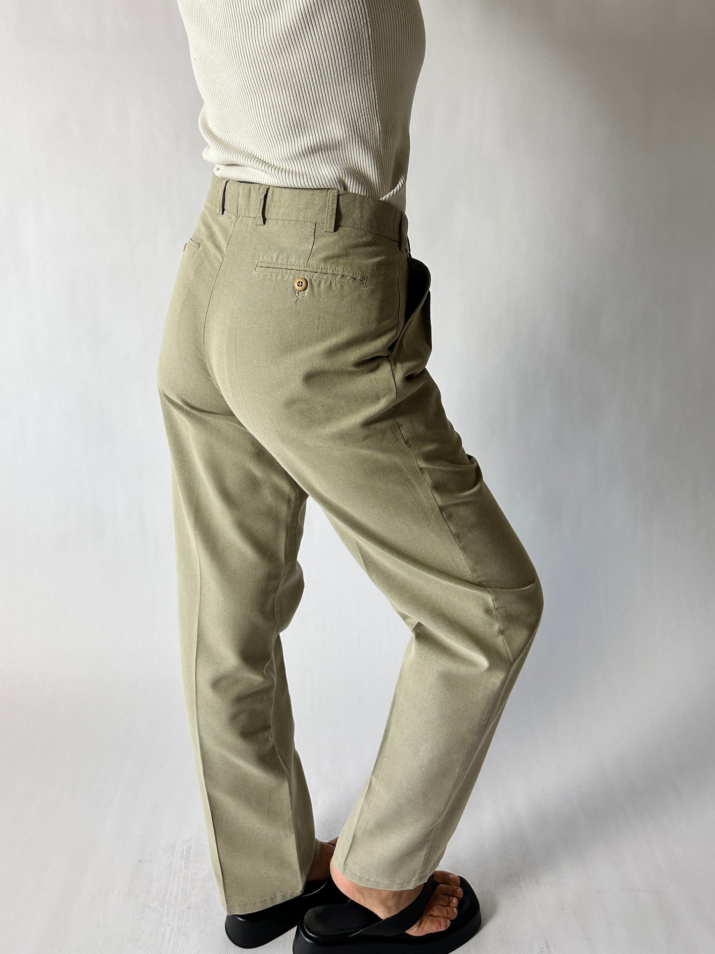 Tailored trousers | Soft beige