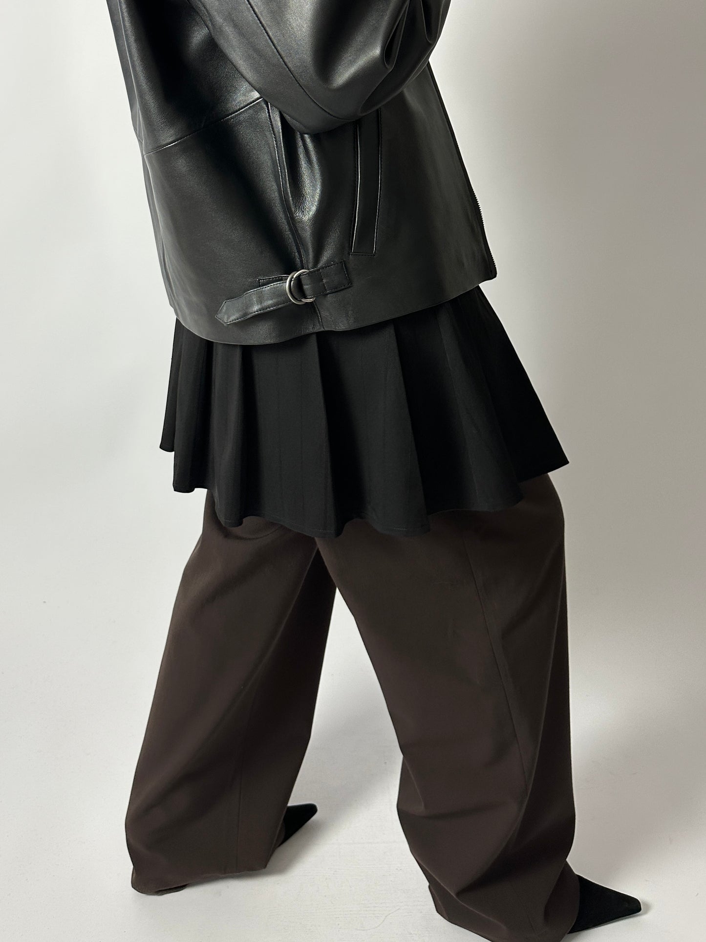 Pleated skirt | Black