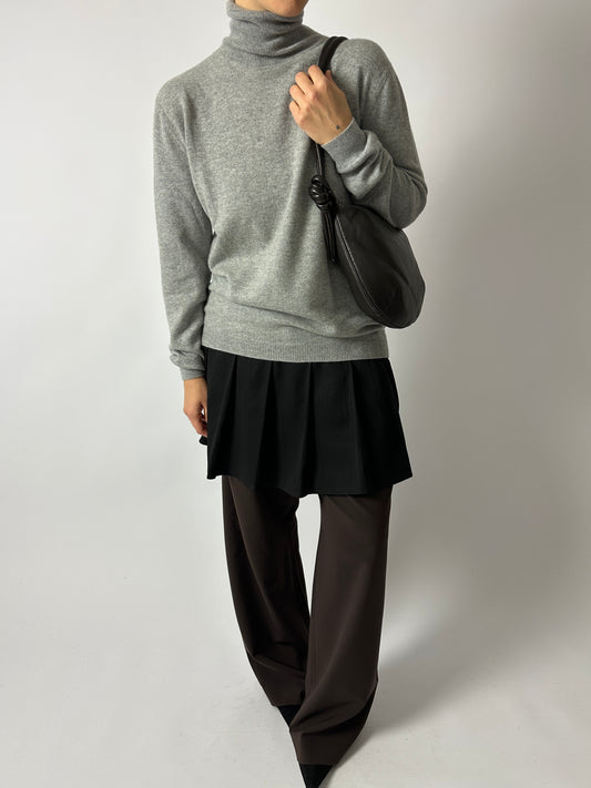 Cashmere turtleneck | Grey