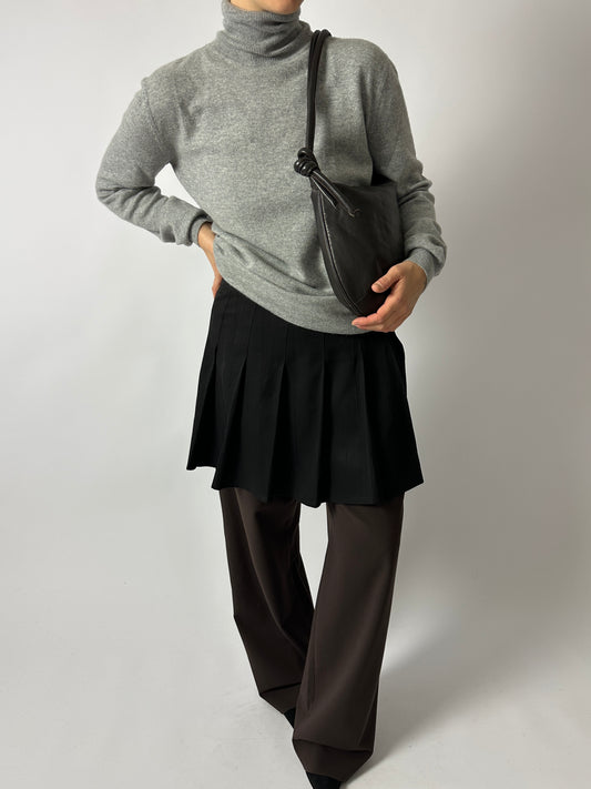 Pleated skirt | Black