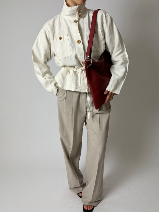 Linen jacket | Off white
