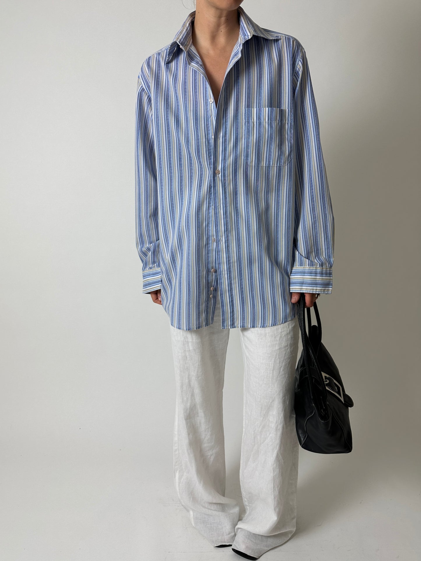 Striped shirt | Blue / White