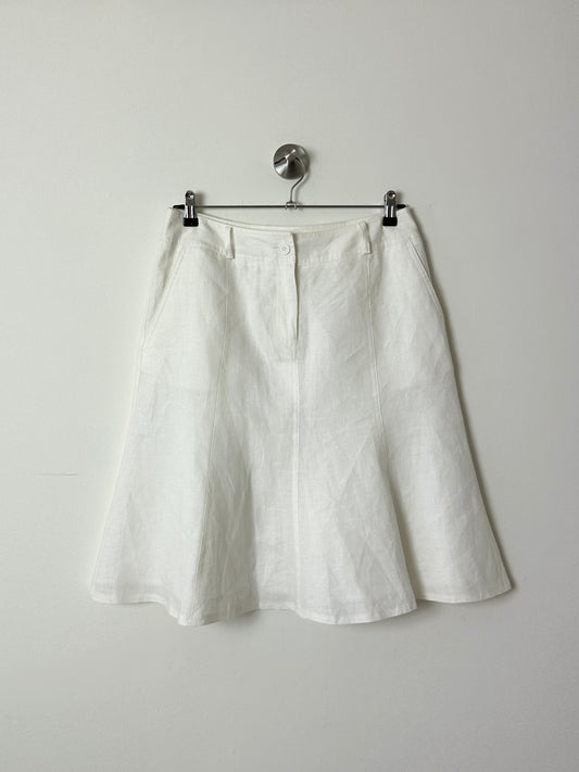 Linen skirt | White