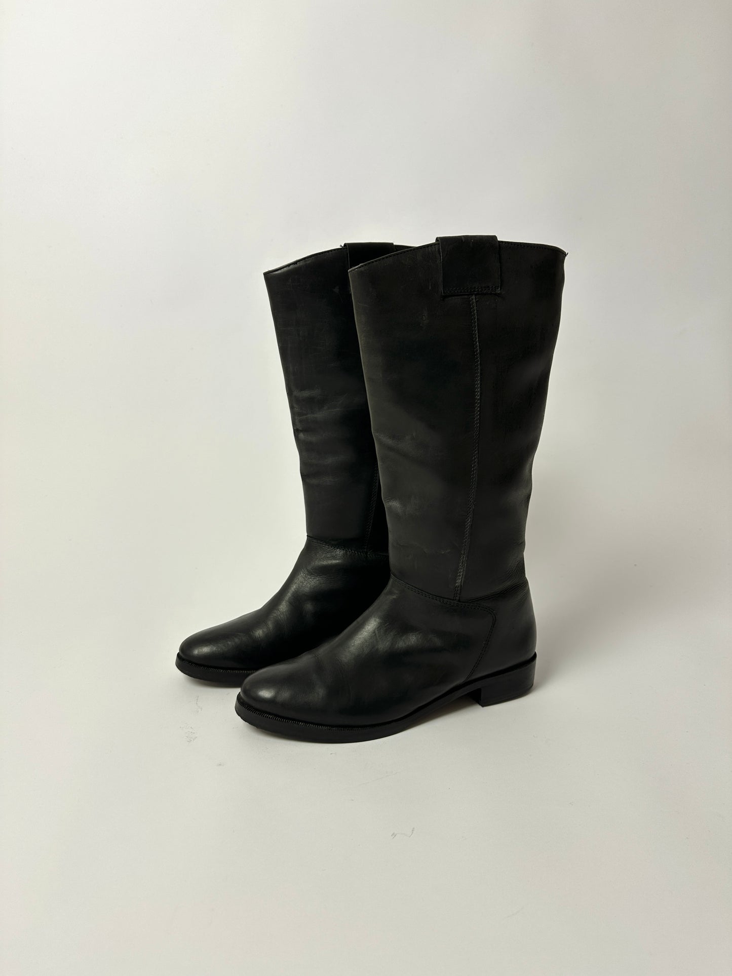 Leather boots | Black