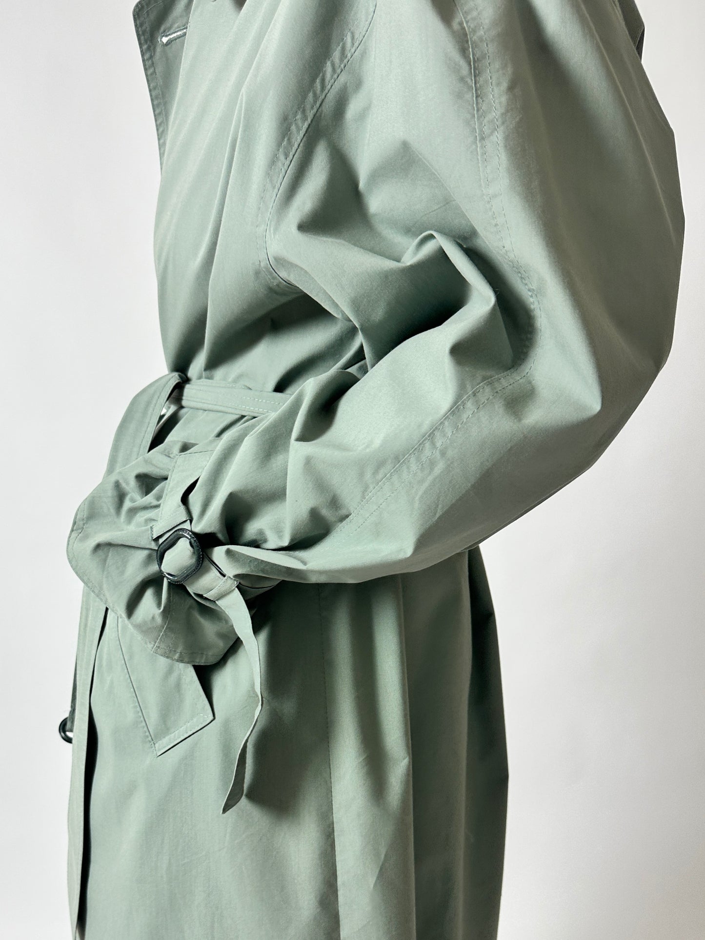 Long trench coat | Soft green