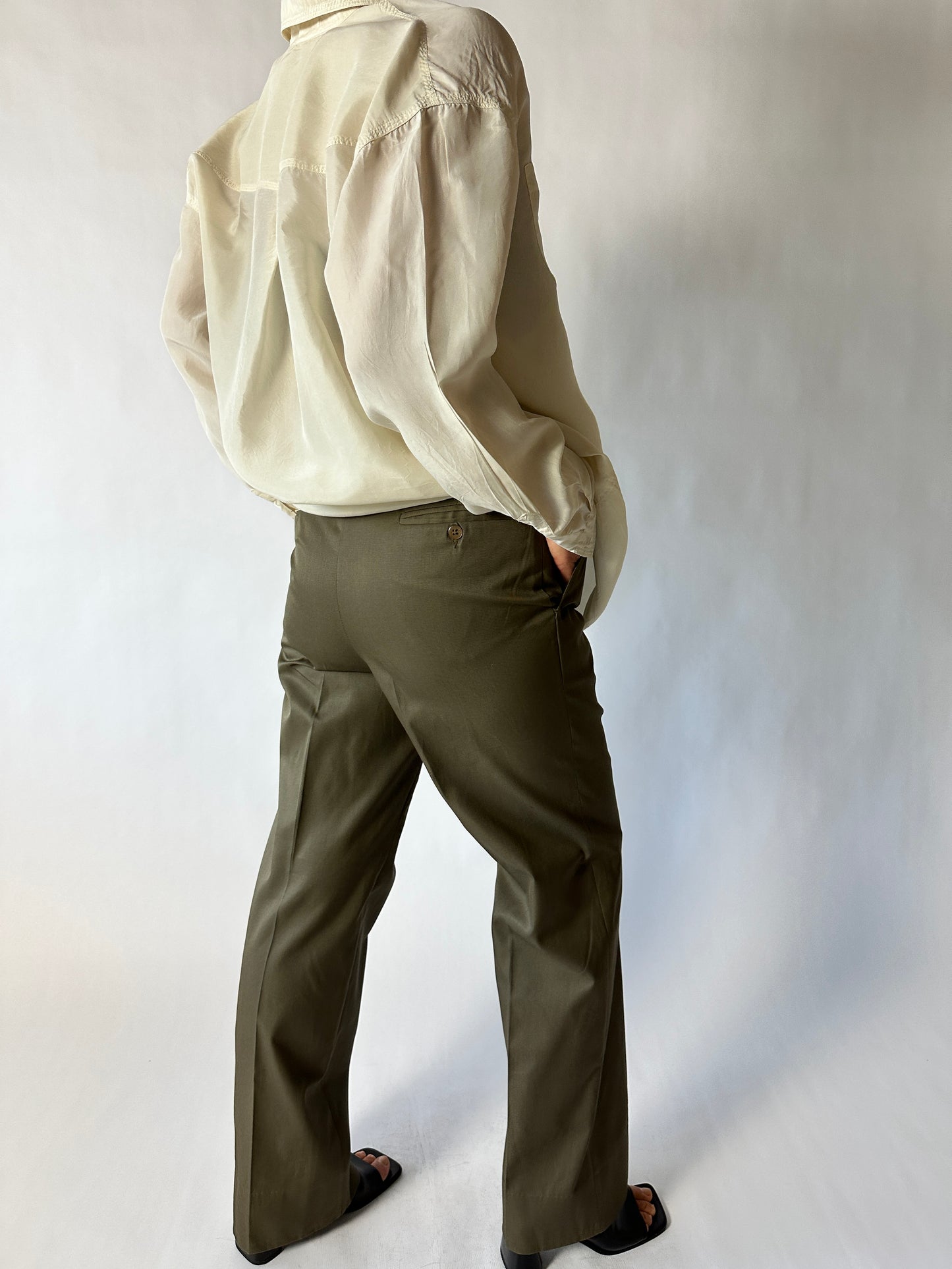Tailored trousers | Dark green