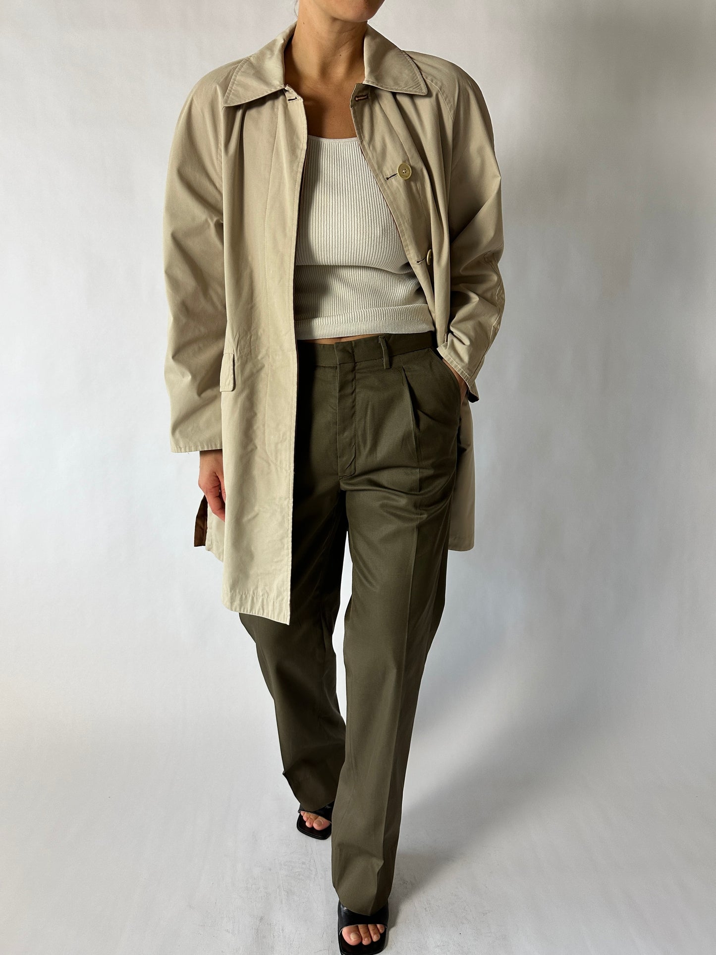 Tailored trousers | Dark green