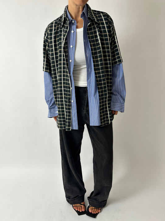 Checkered shirt | Black / Beige
