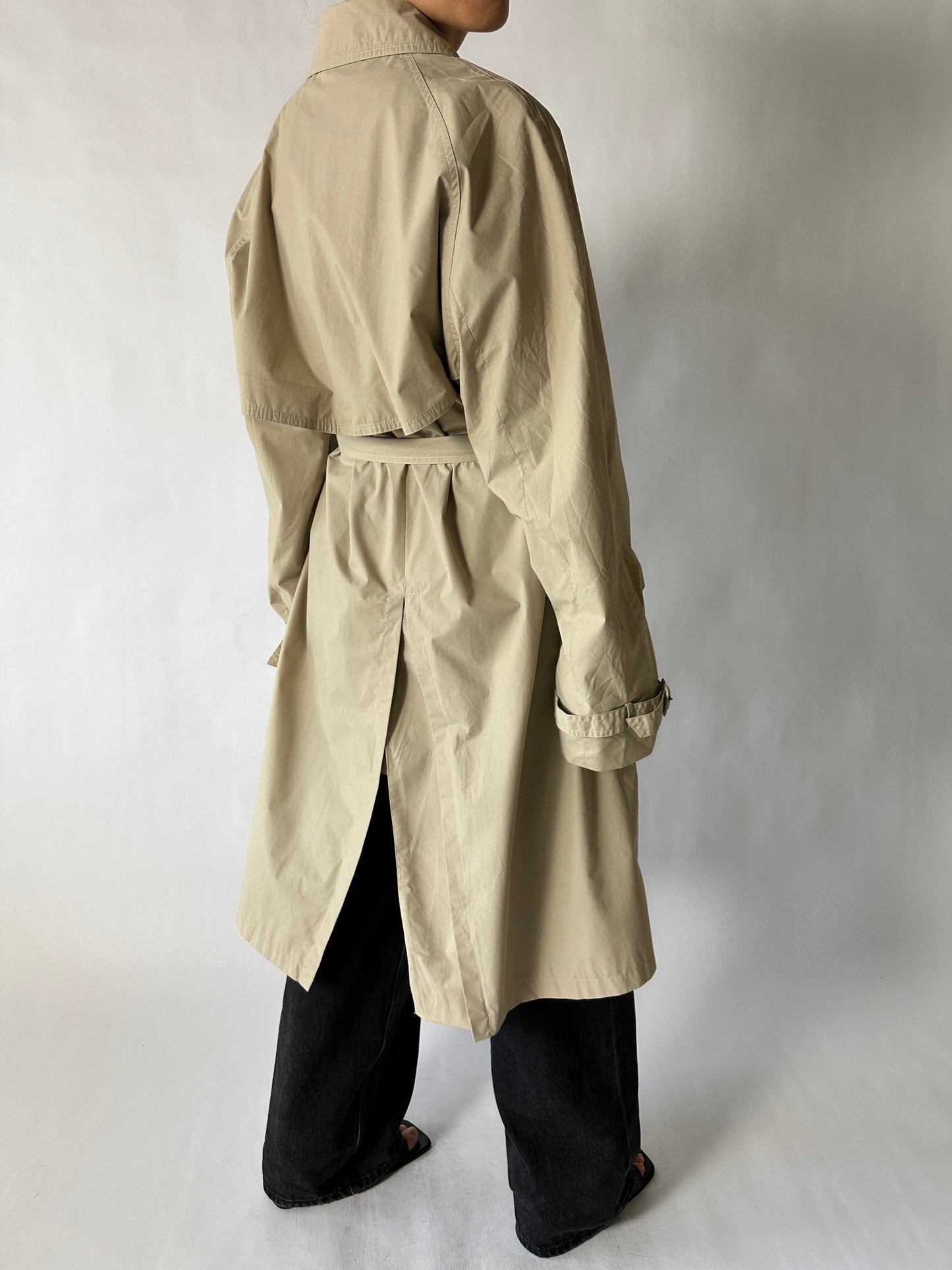 Long trench coat | Sand beige