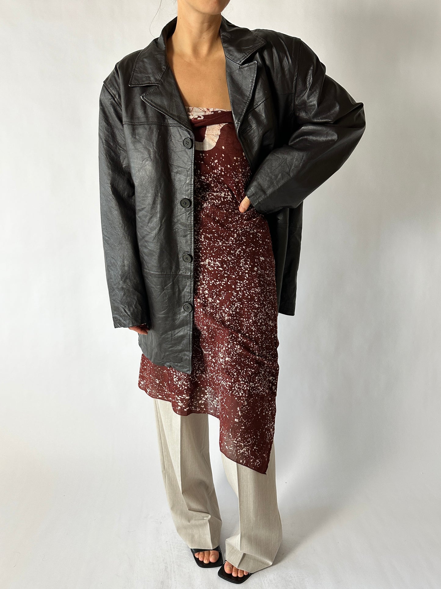Pareo printed scarf | Rust