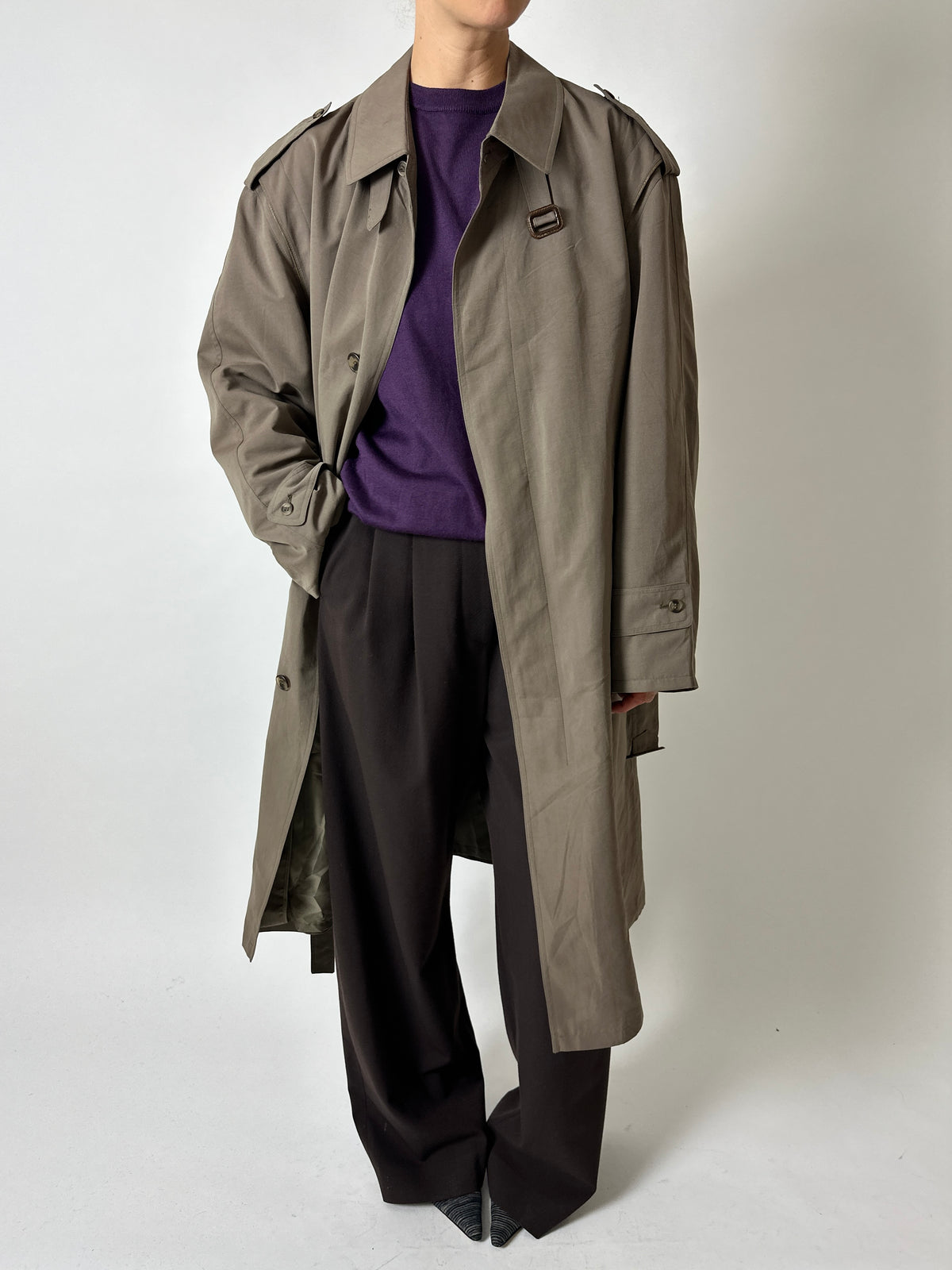 Wool blend jumper | Purple