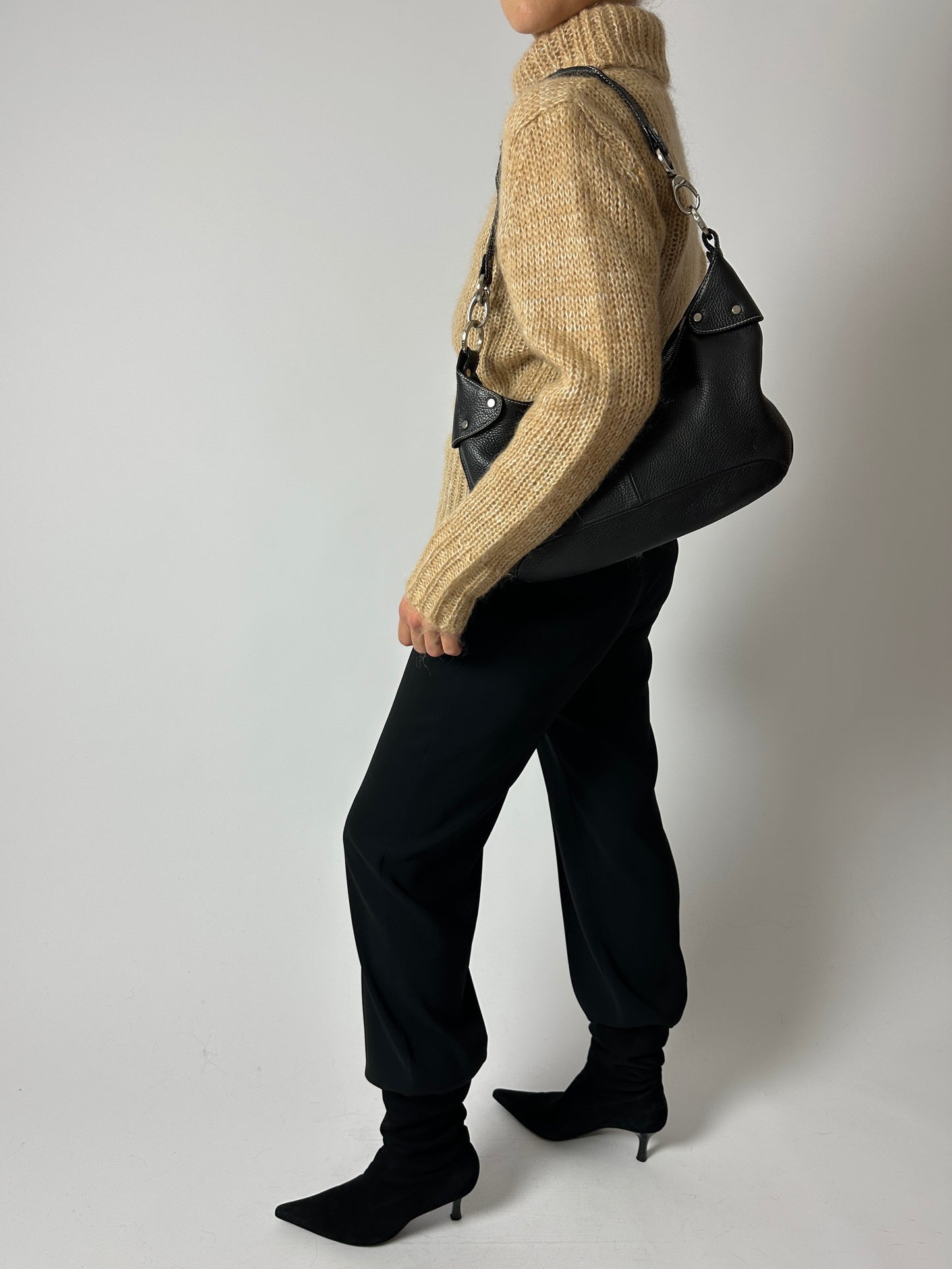 Mohair turtleneck | Soft Beige