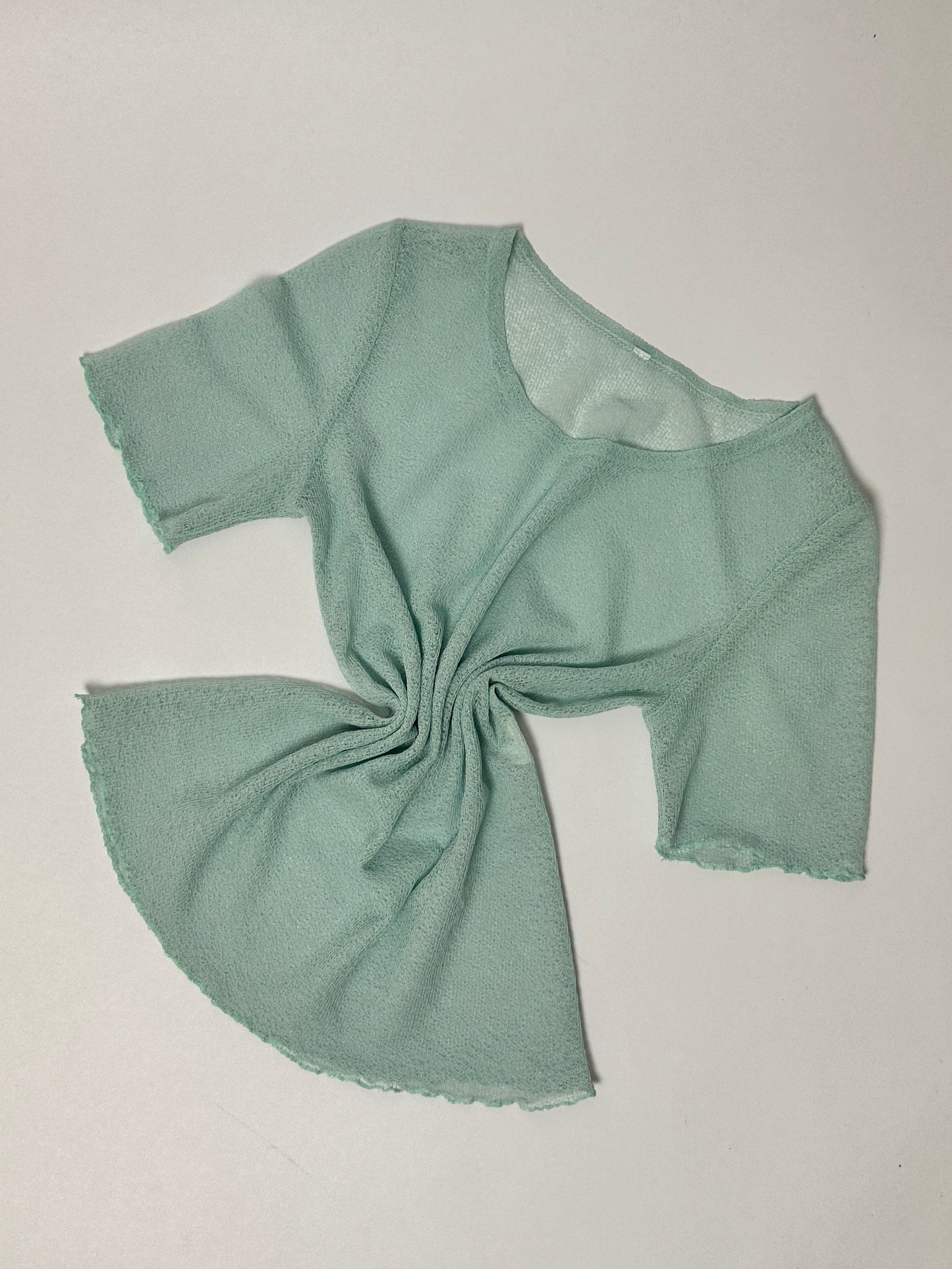 Sheer top | Light blue