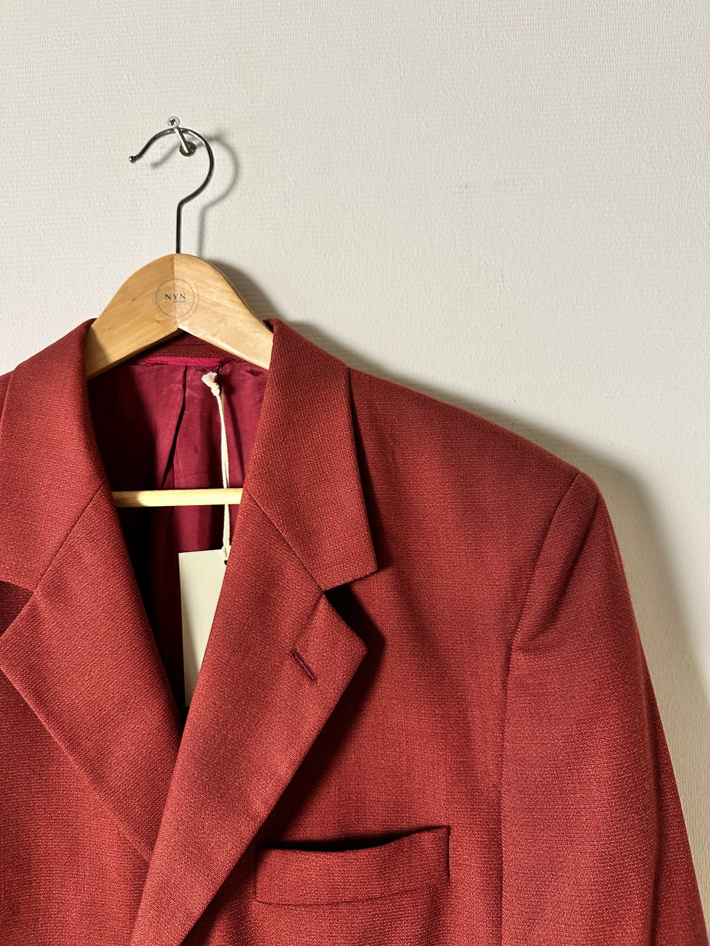 Oversized blazer woven | Dark red