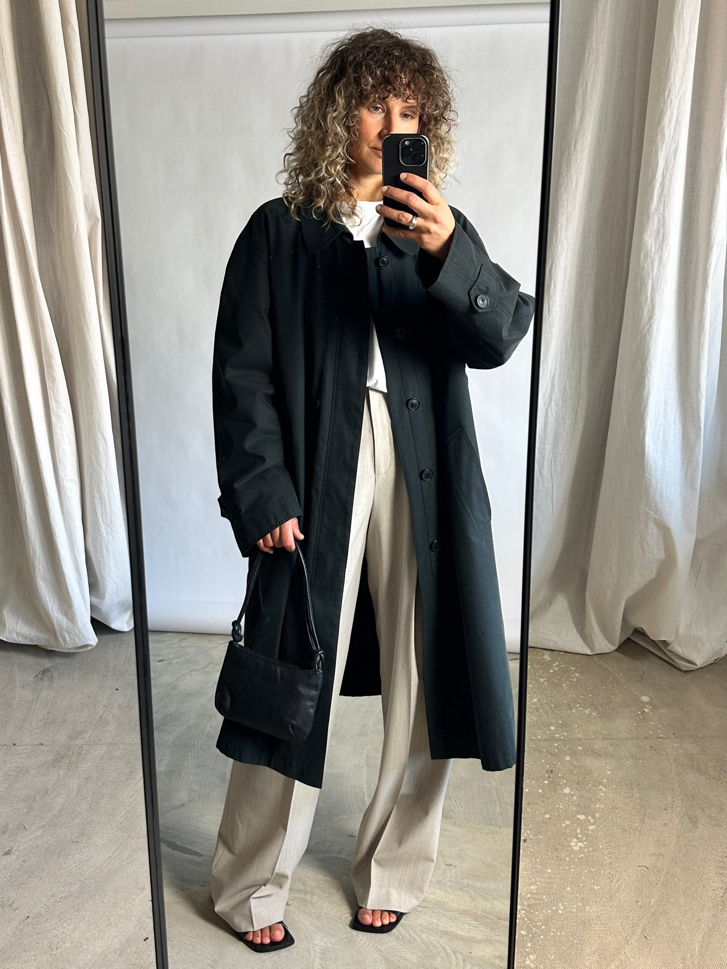 Oversized Mac coat | Forest green