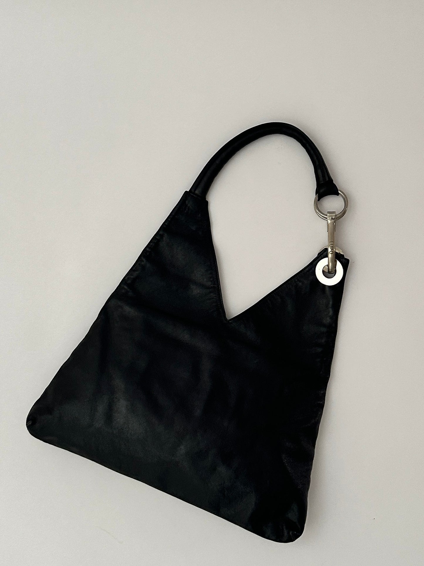Leather tote bag | Black