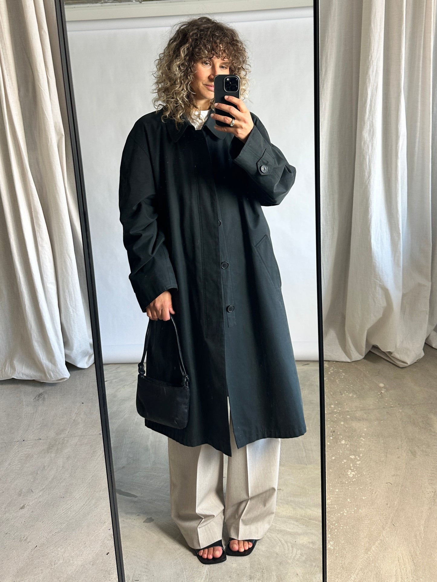 Oversized Mac coat | Forest green