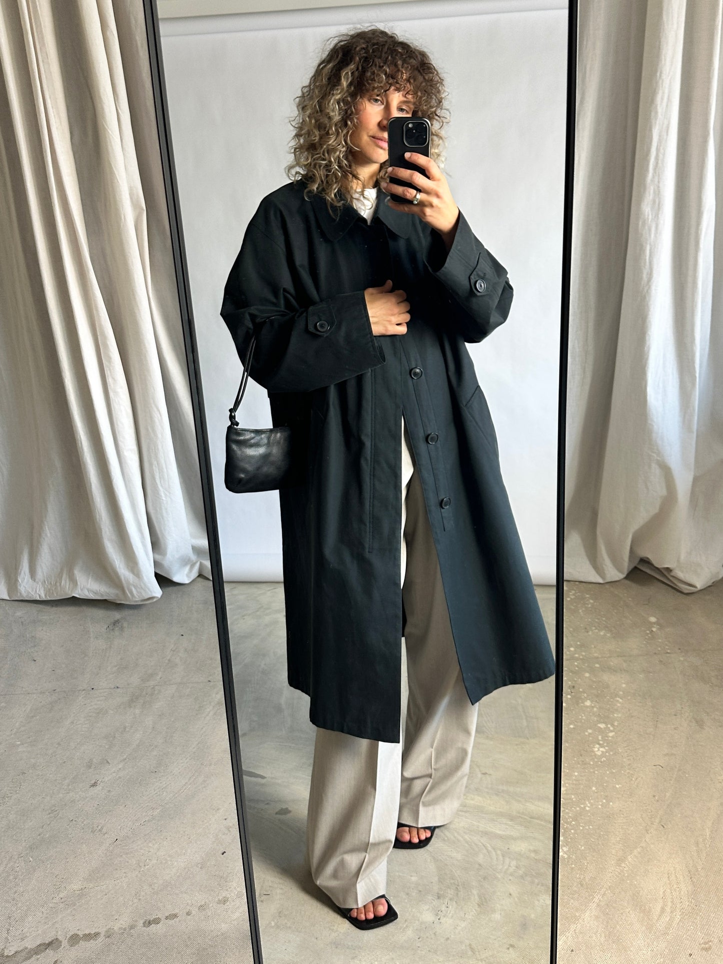 Oversized Mac coat | Forest green