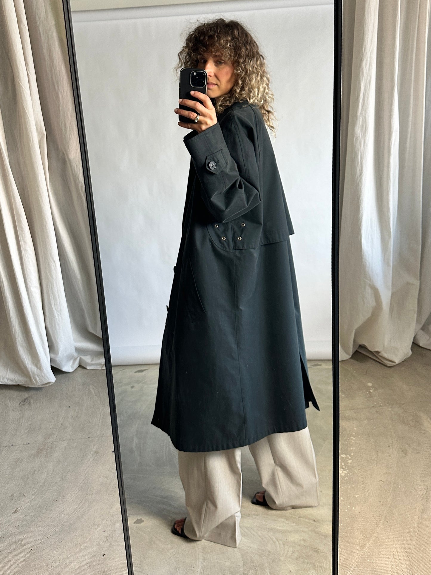 Oversized Mac coat | Forest green
