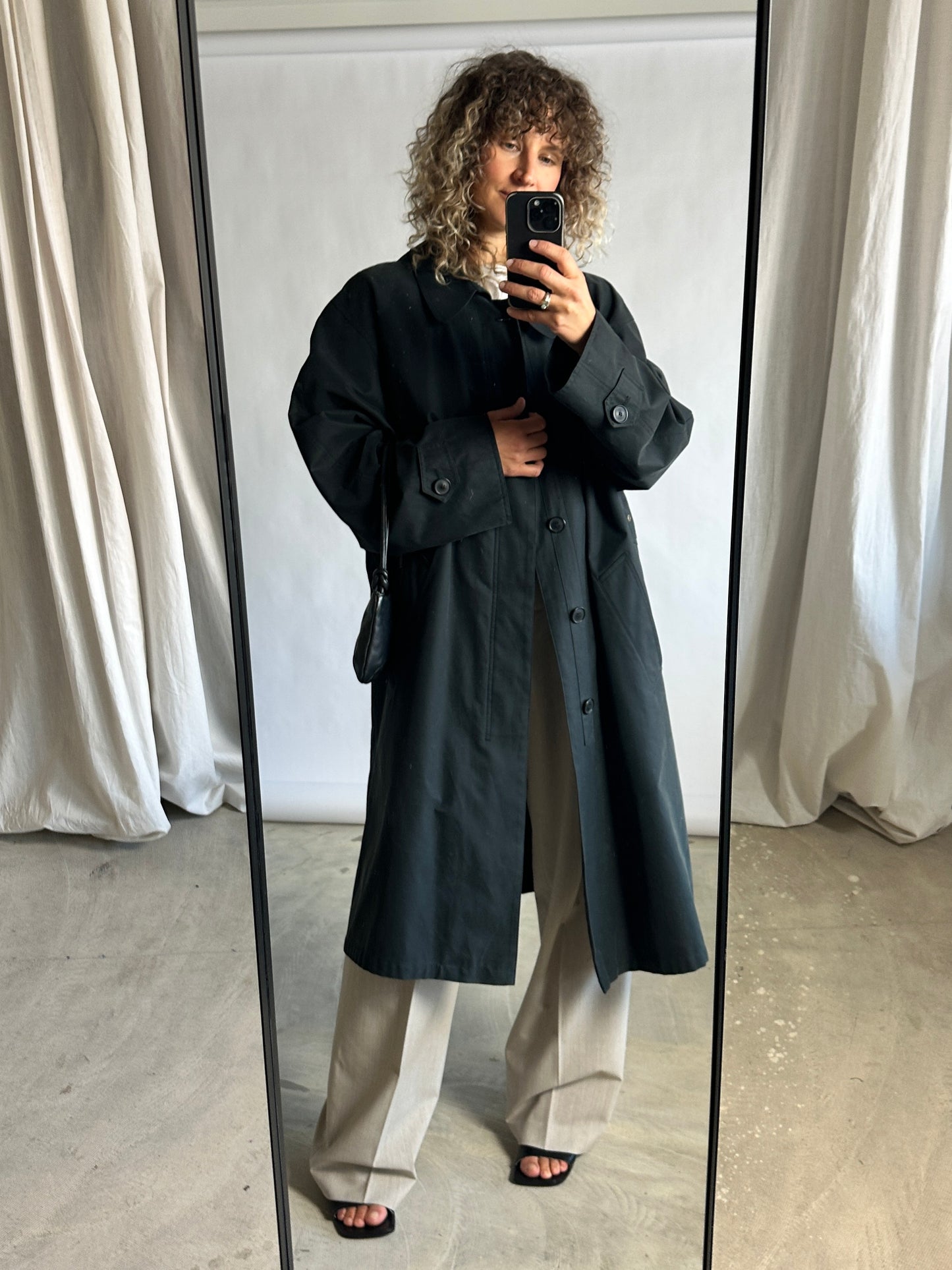 Oversized Mac coat | Forest green