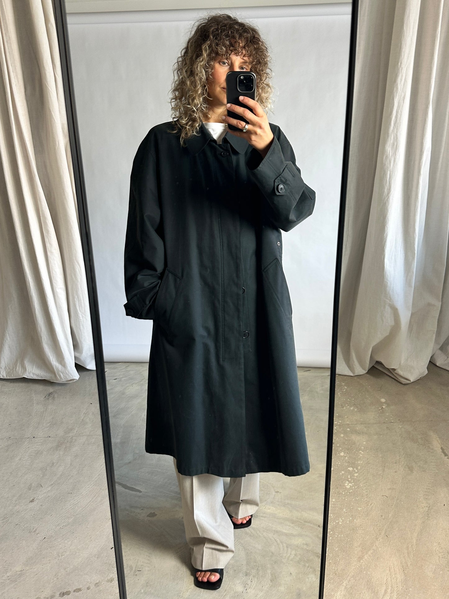 Oversized Mac coat | Forest green