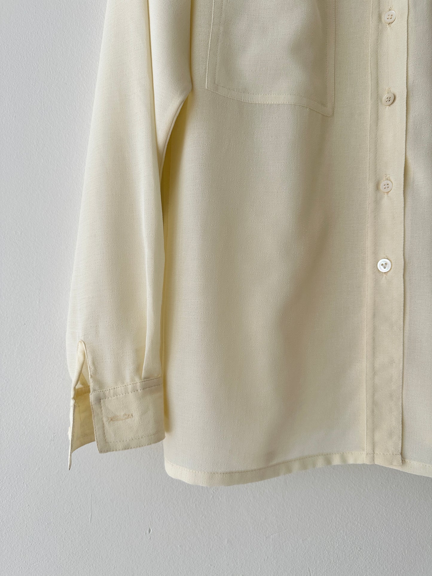 Sheer blouse | Soft ecru