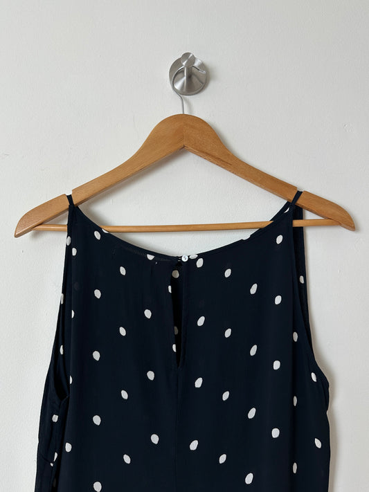 Polka dot dress | Dark blue