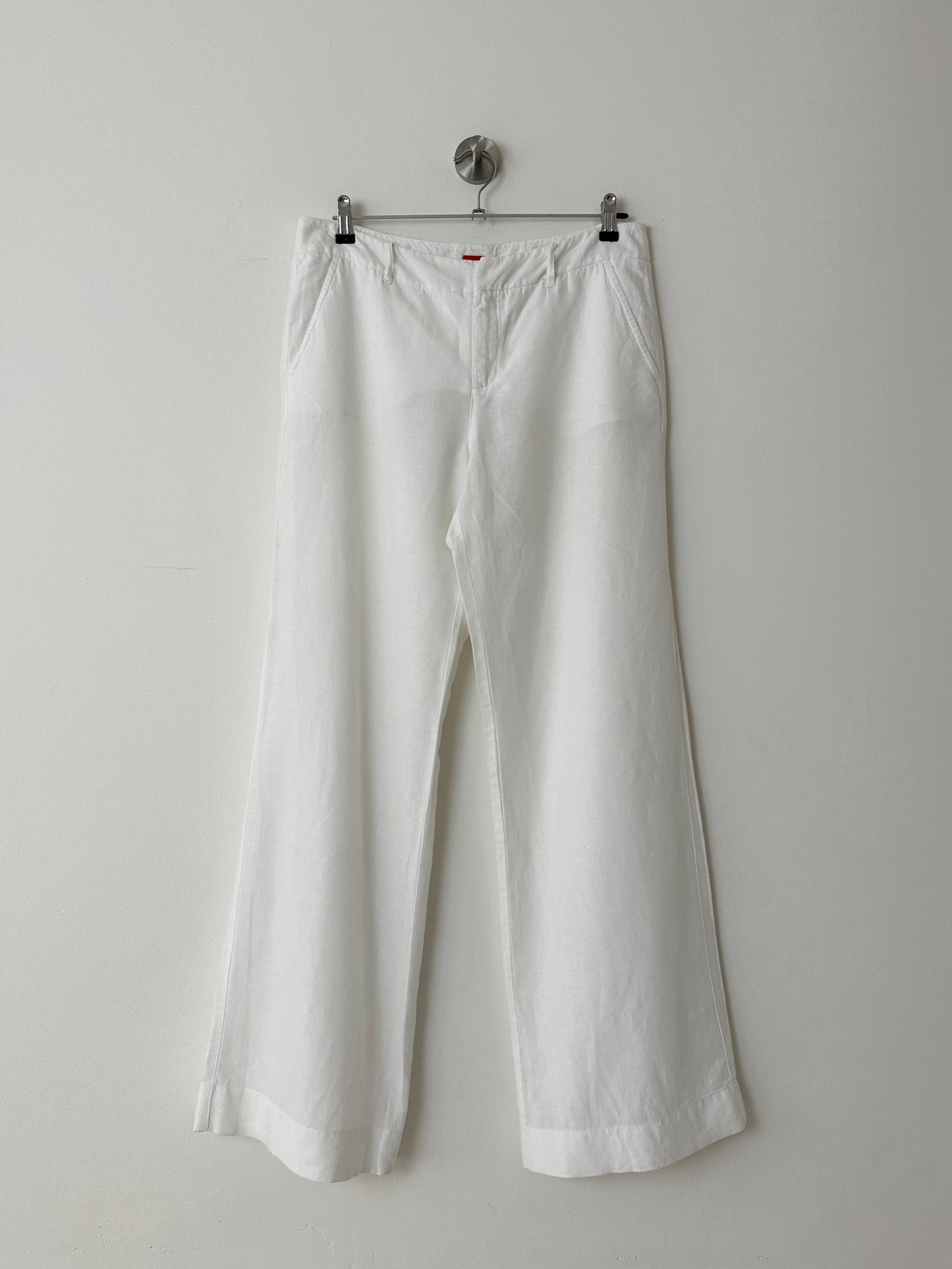 Linen pantalon | White