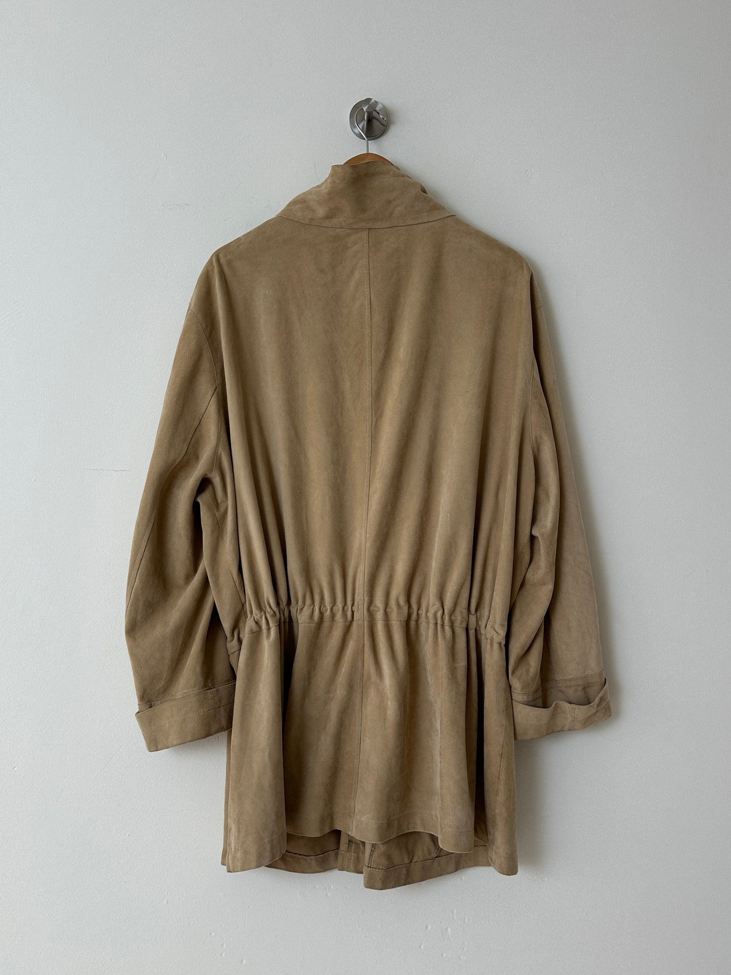 Suede jacket | Sand