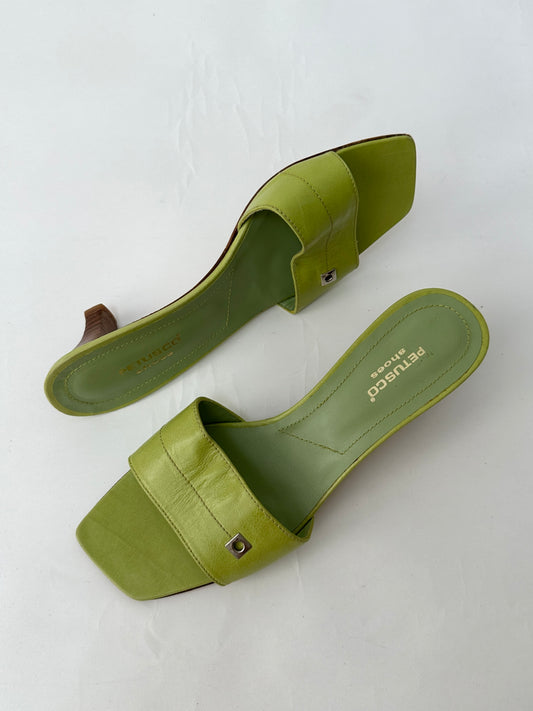 Heeled sandals | Lime