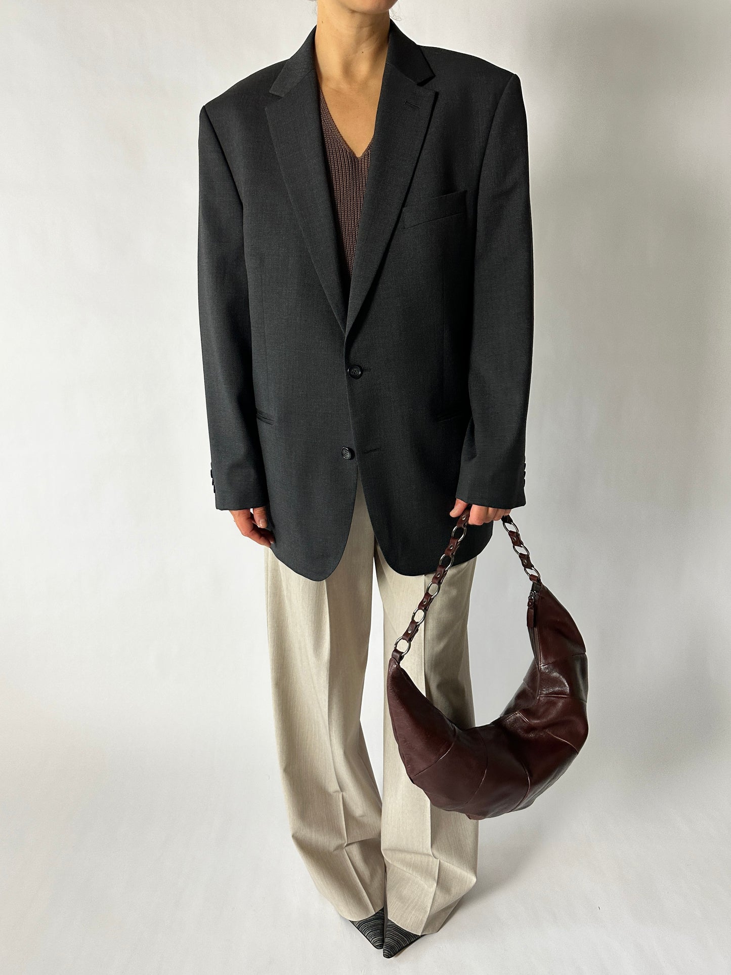 Oversized blazer | Antracite