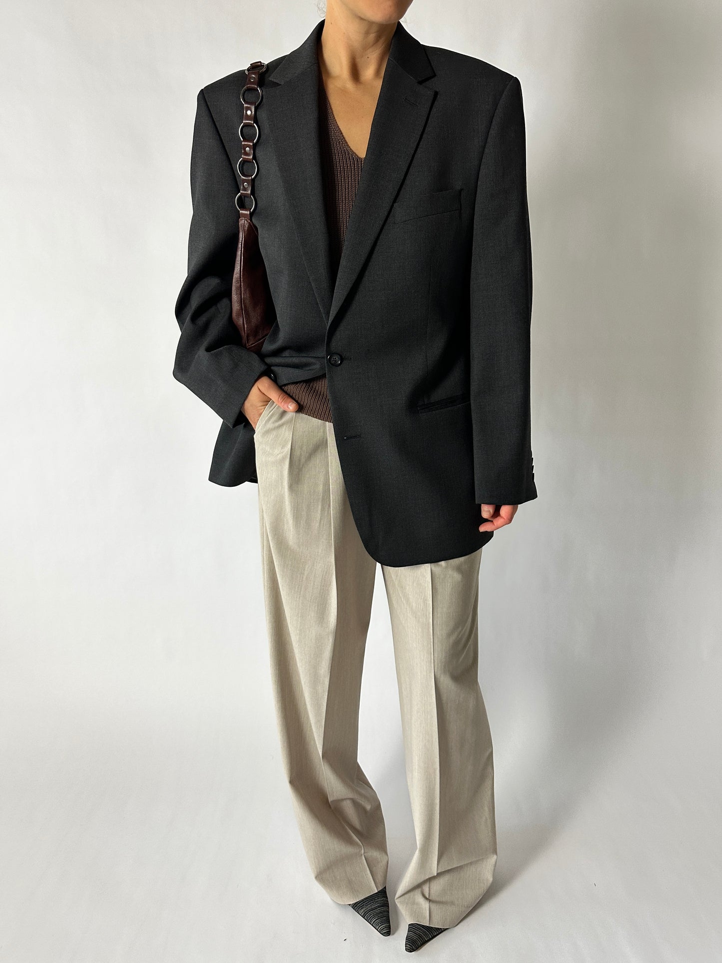 Oversized blazer | Antracite