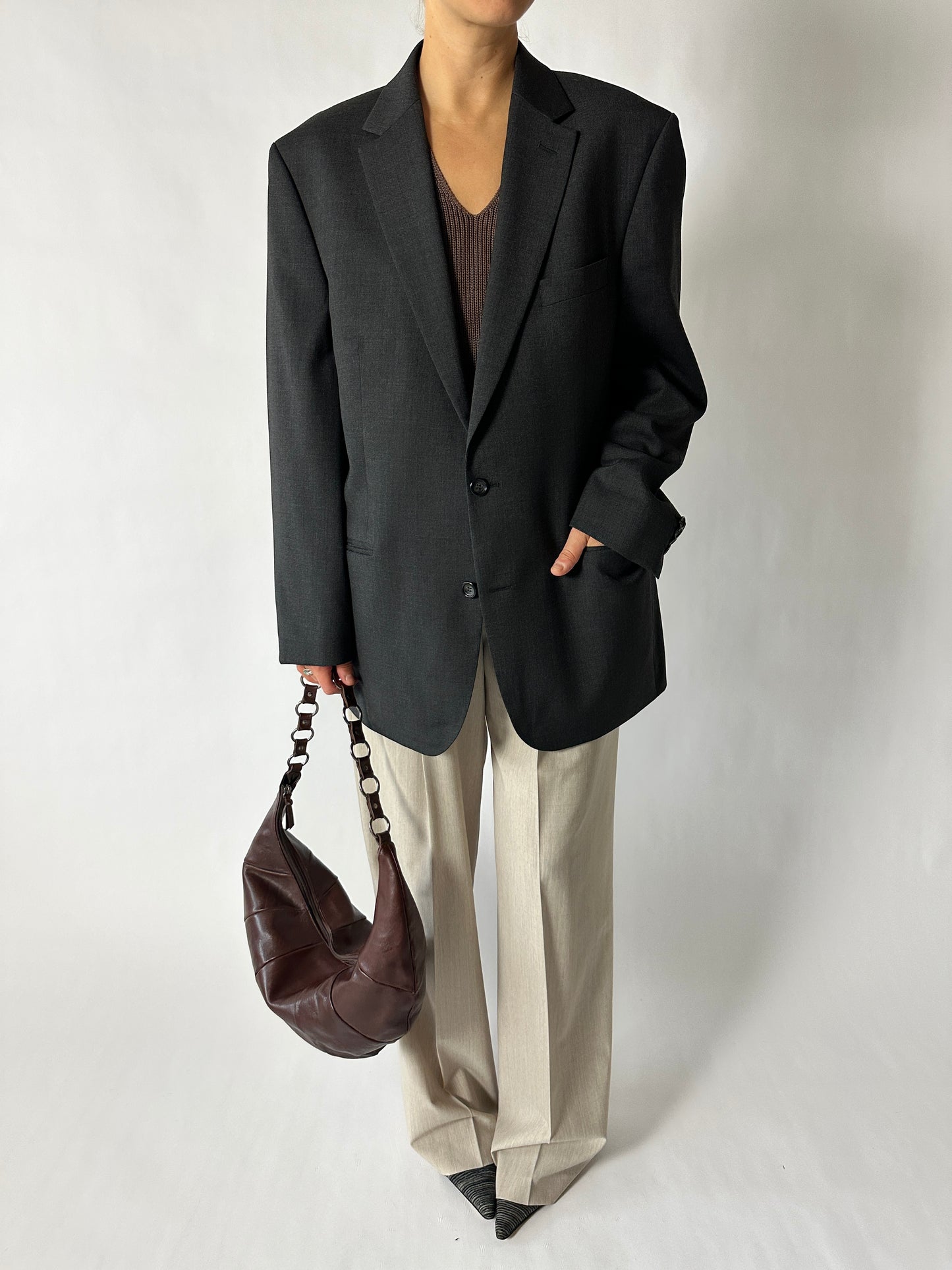 Oversized blazer | Antracite