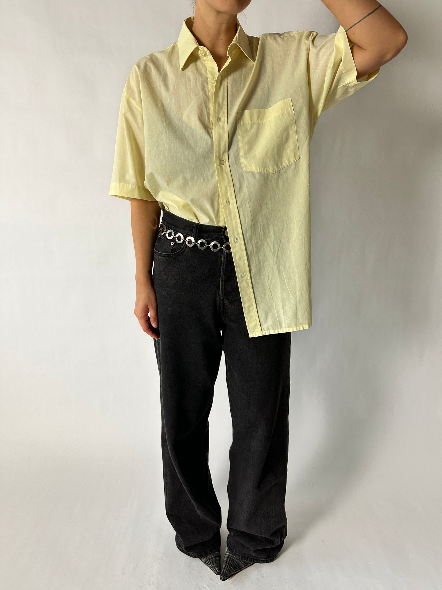Oversized shirt | Soft yellow