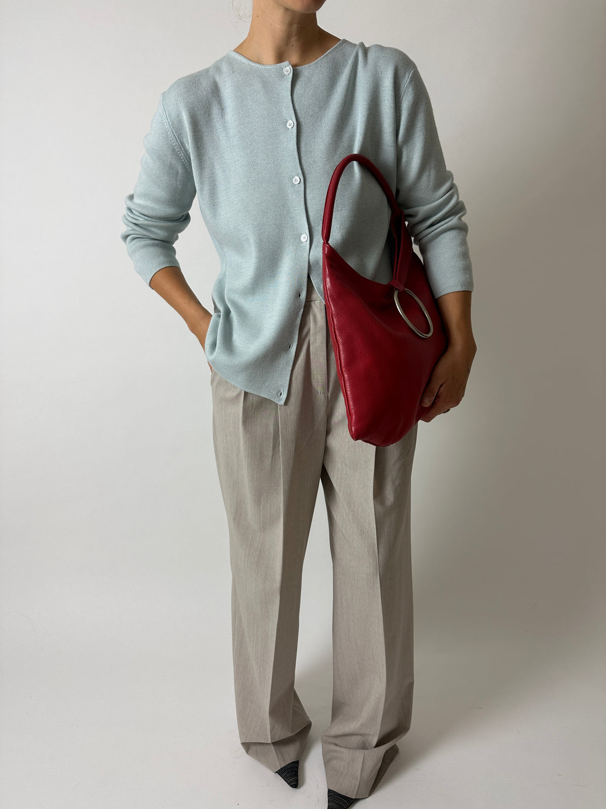 Wool cardigan | Ecru
