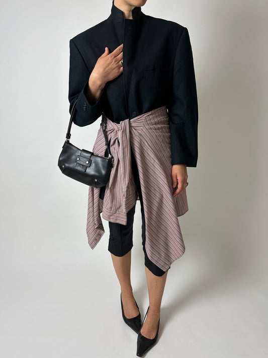 Leather shoulder bag | Black